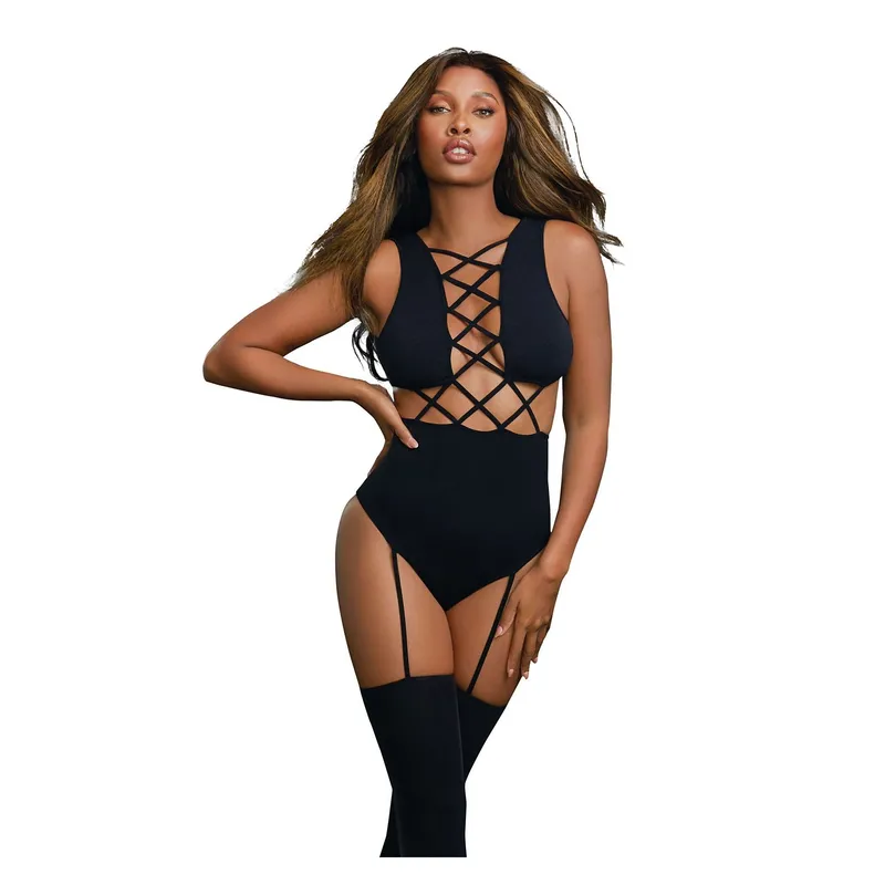 Bodystocking DR0312 schwarz Größe: One-Size