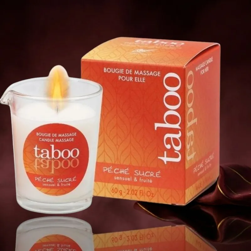 Ruf Taboo Massagekerze für Ihr Peche Sucre-Nektarinen-Aroma - 60 gr