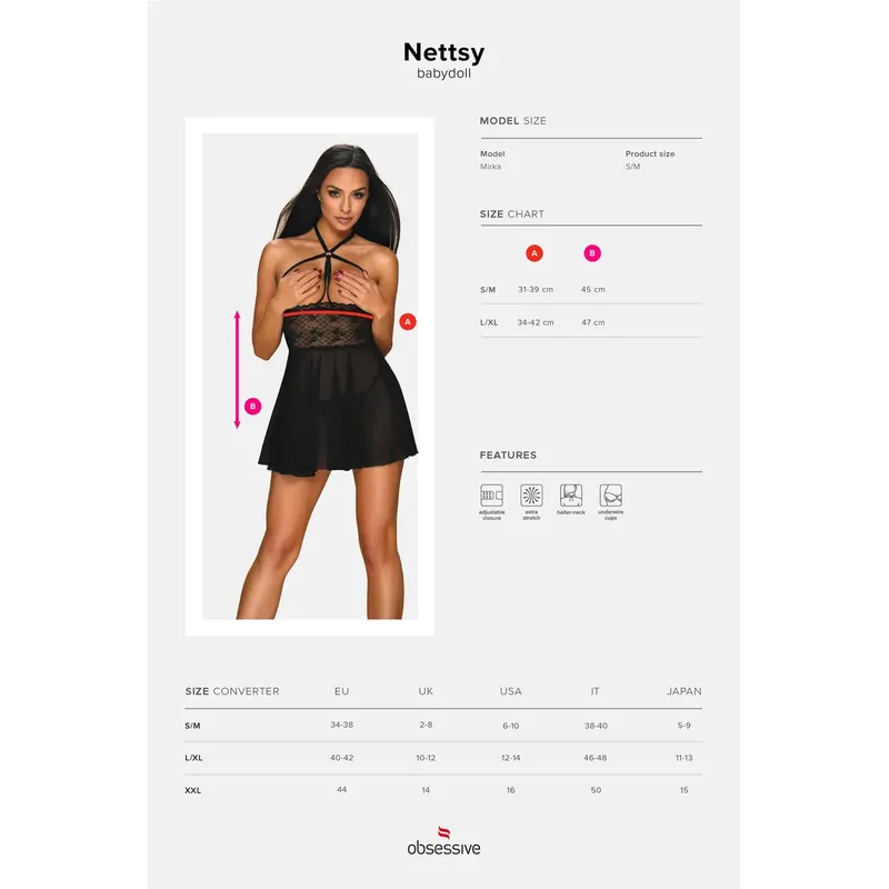 Nettsy Babydoll Größe: S/M