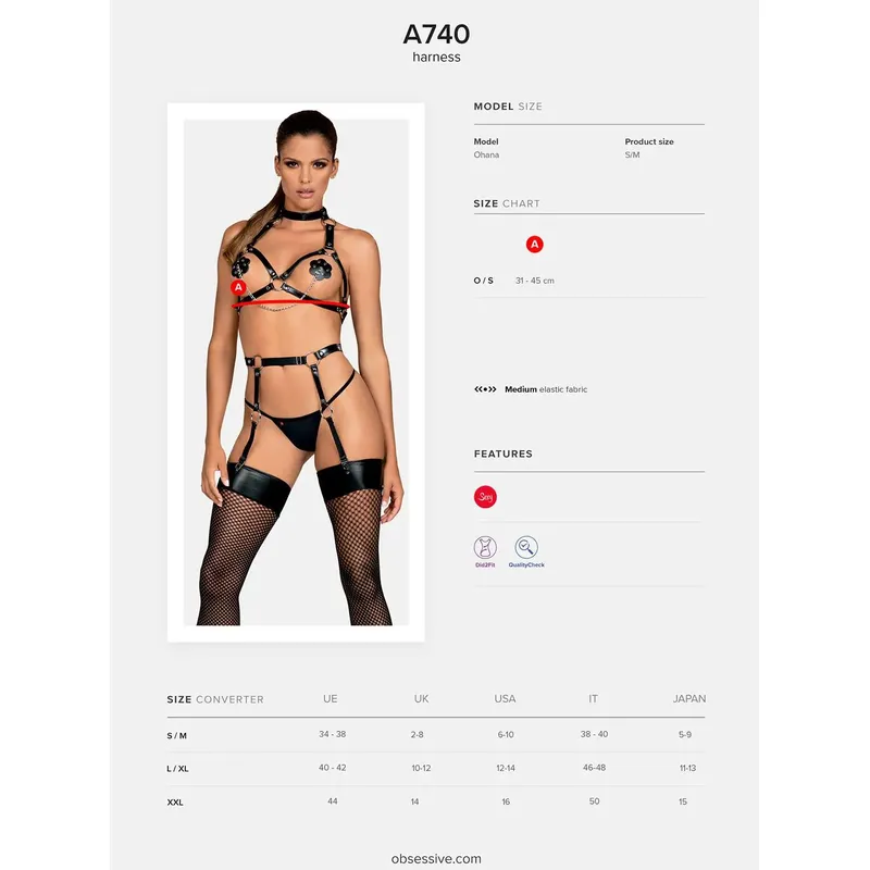 A740 Harness schwarz