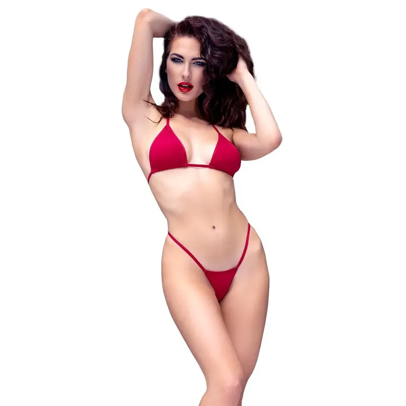 Bikini-Set CR4449 rot S/M von Chilirose