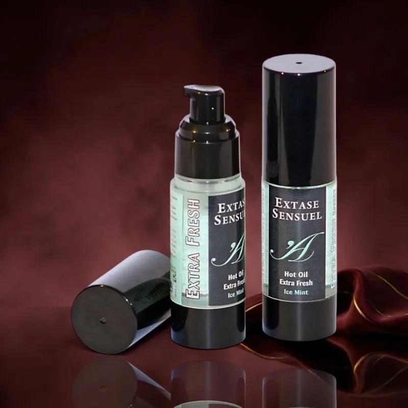 Extase Sensual Massageöl mit extra frischem Eis Effekt - 30 ml