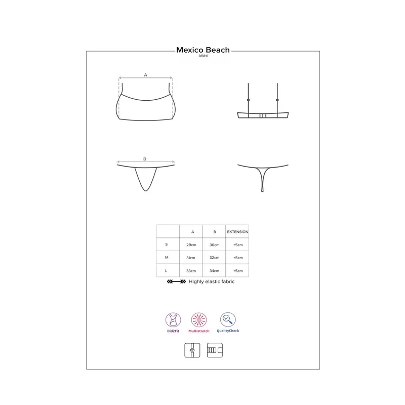 Bikini Mexico Beach neongrün Größe: M