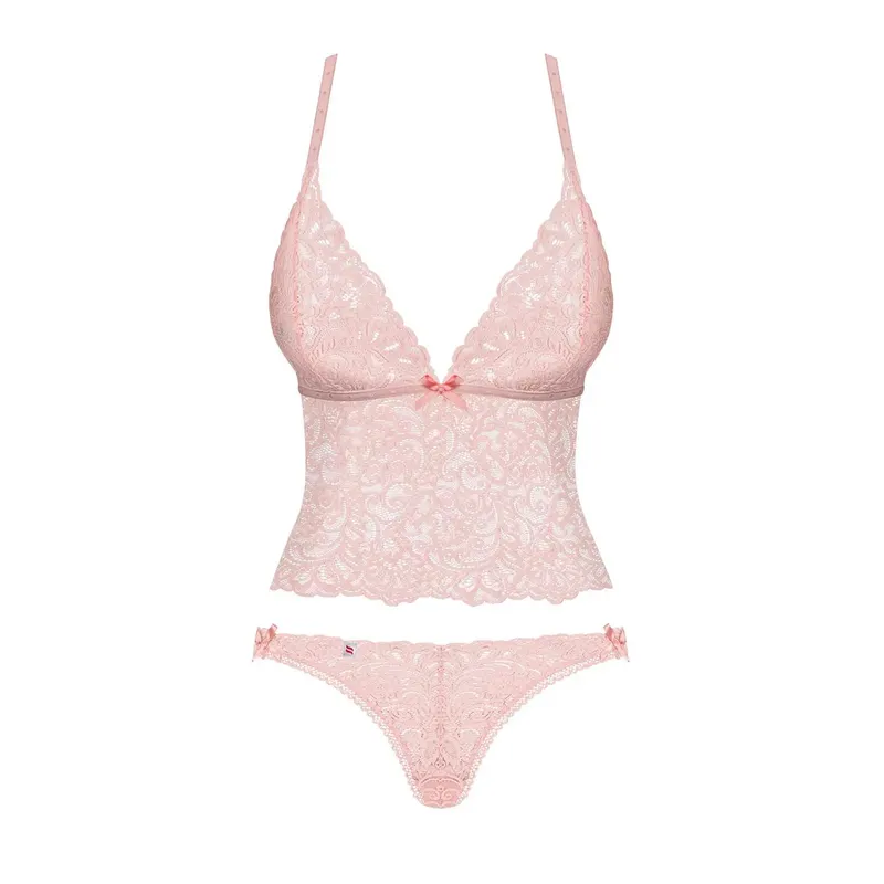 Delicanta Top & Panties rosa Größe: S/M