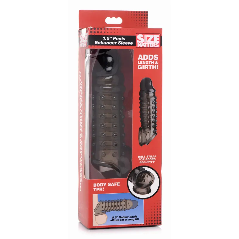 Size Matters - Penis-Verlängerungshülse - Rauchfarben