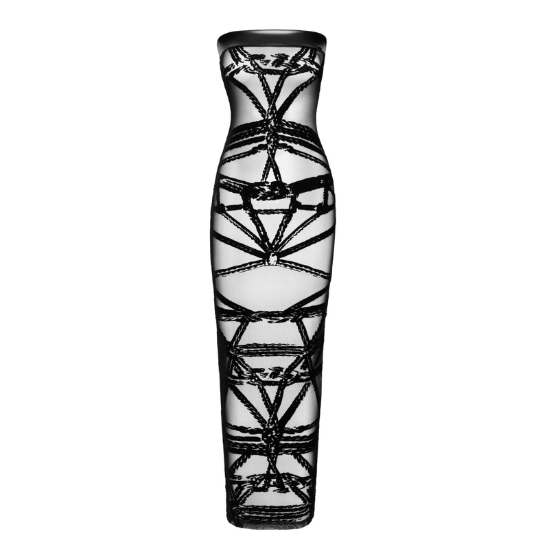 Langes Off-shoulder Kleid Bondesque F358 - 3XL