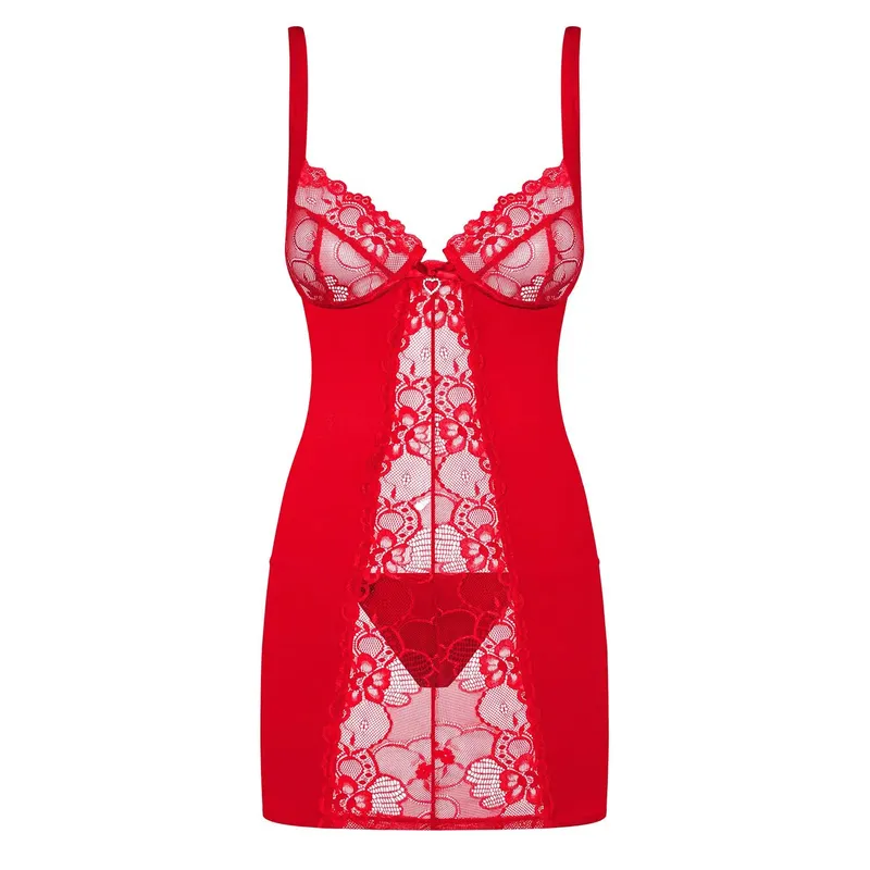 Chemise Heartina rot - XXL