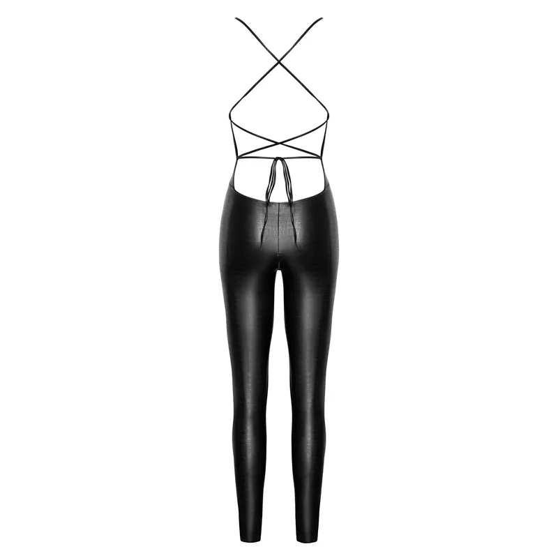 Wetlook Catsuit F316 ouvert - 3XL