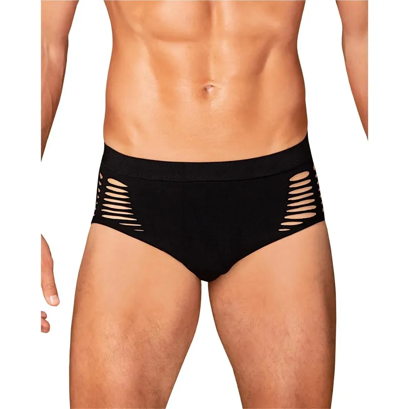 Herren M101 Slip blickdicht mit Cutouts von Obsessive