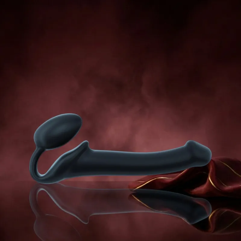 Strap On Me - Strapless Voorbind Dildo - Maat M - Zwart