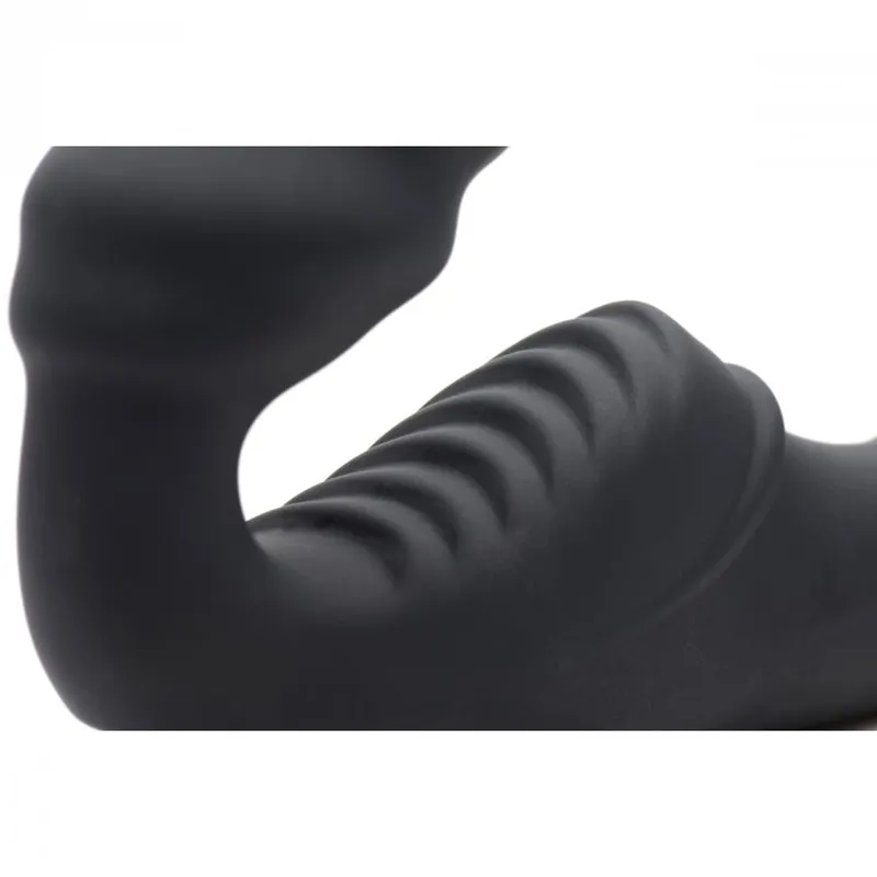 Slim Rider Strapless Strap-on Vibrator - Schwarz