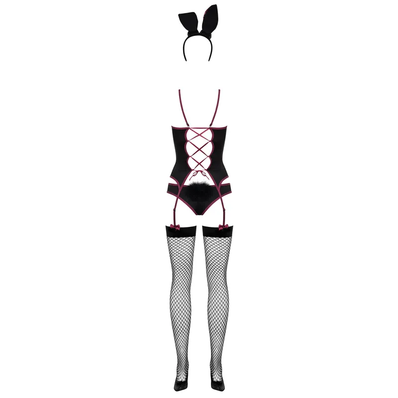 Bunny Suit schwarz Größe: L/XL