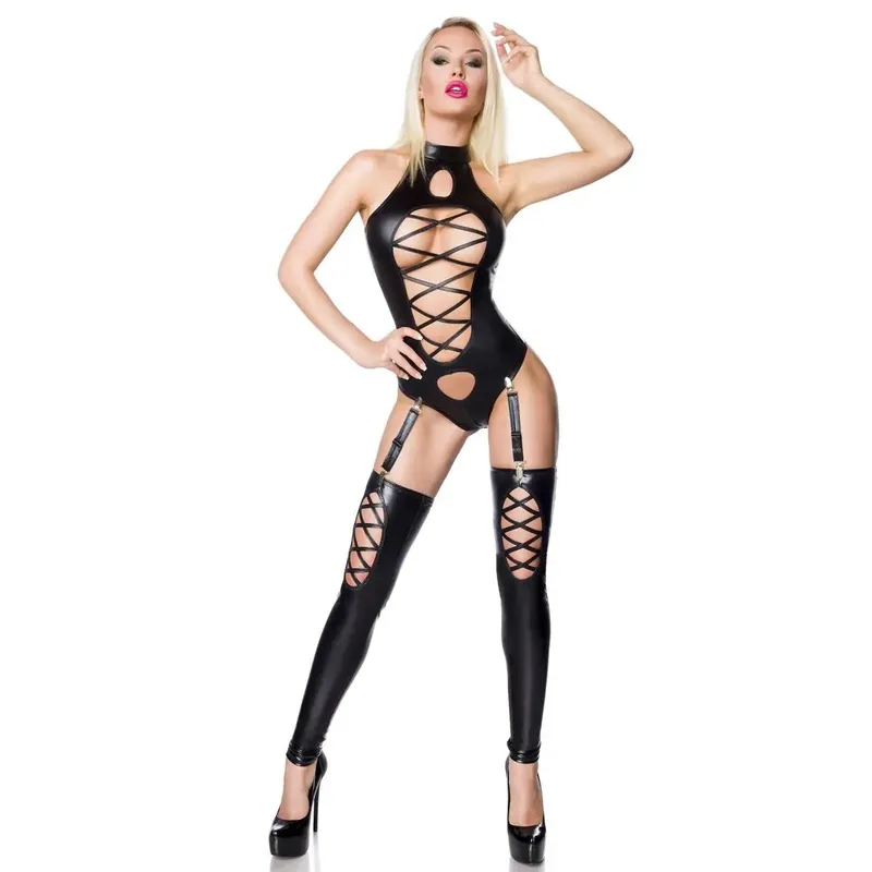 schwarzes Wetlook-Set 18213 - XL