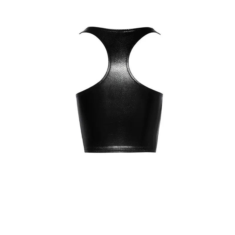 Snake Wetlook Top F275 mit Reißverschluss - 3XL