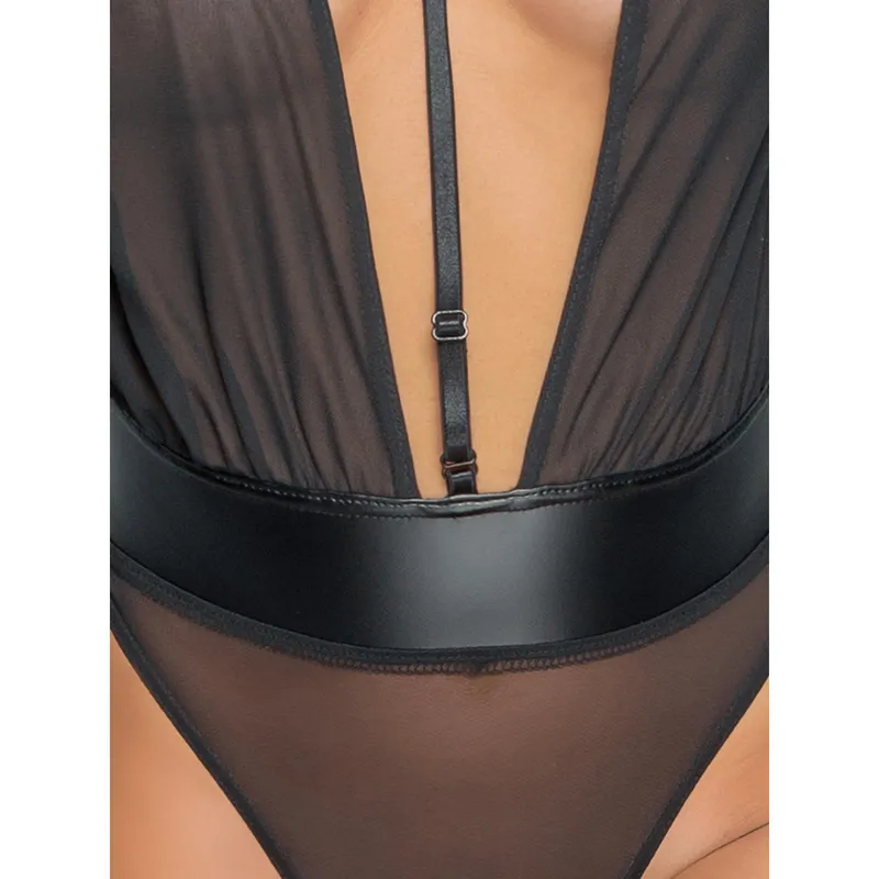 Mesh body F328 mit verstellbarem Gurt schwarz - XL