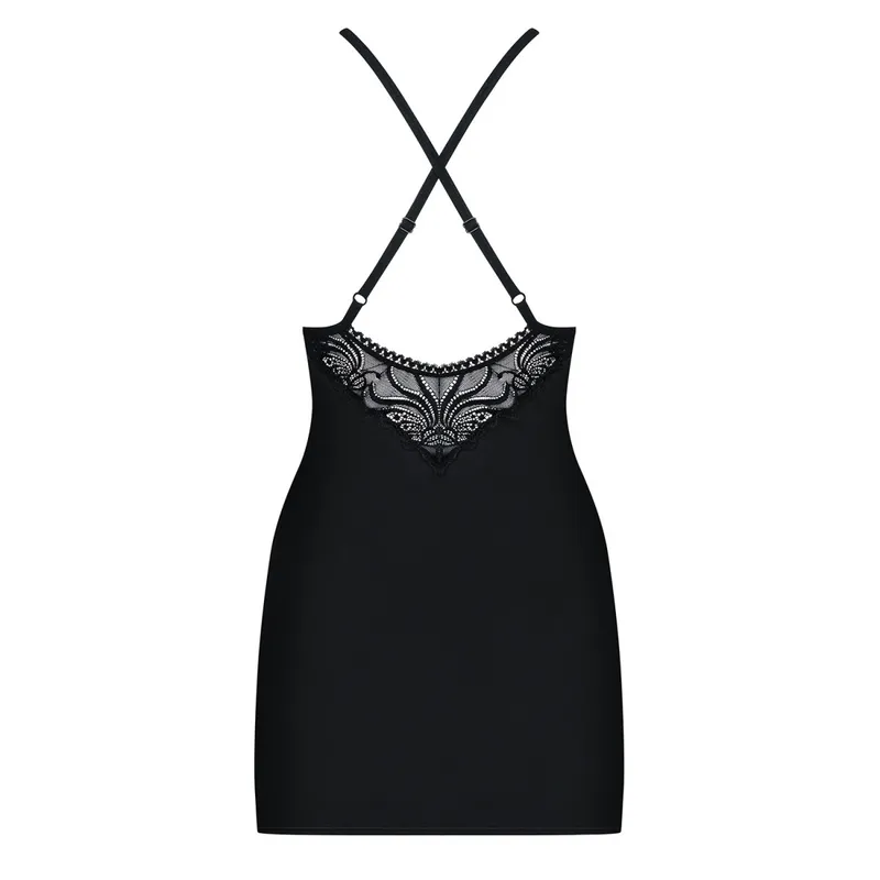 Chemise, Babydoll 828-CHE-1 schwarz - S/M