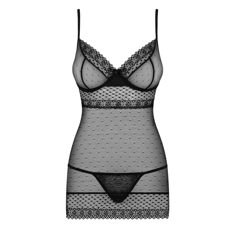 Chemise 817-CHE-1 schwarz - S/M