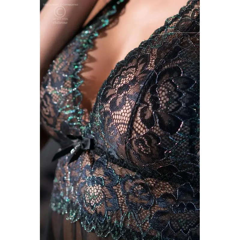 Babydoll CR4145 schwarz - XXL