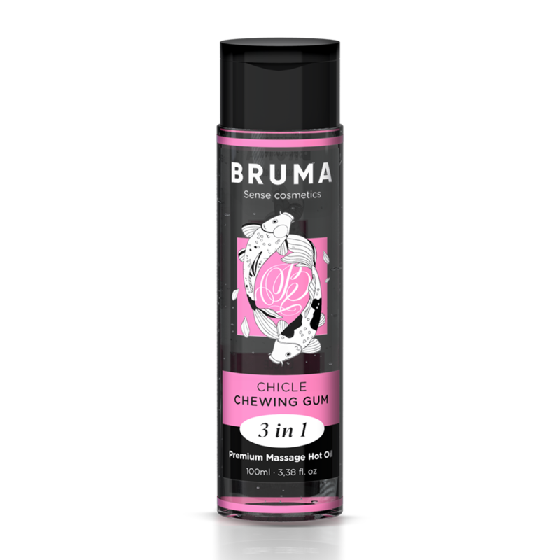 Bruma Premium Massageöl mit Wärmeeffekt Gum Geschmack 3 In 1 - 100 ml