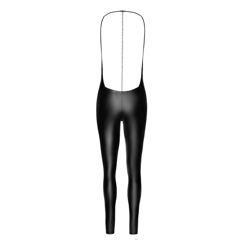 Wetlook Catsuit F306 ouvert - 3XL