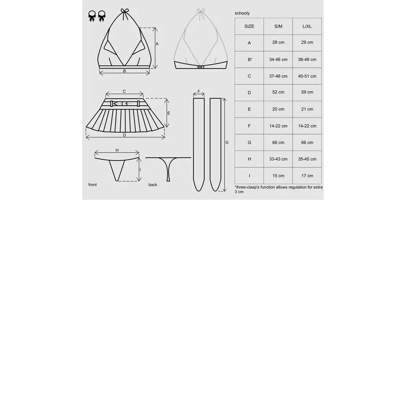 5-teiliges Outfit Set Größe: S/M
