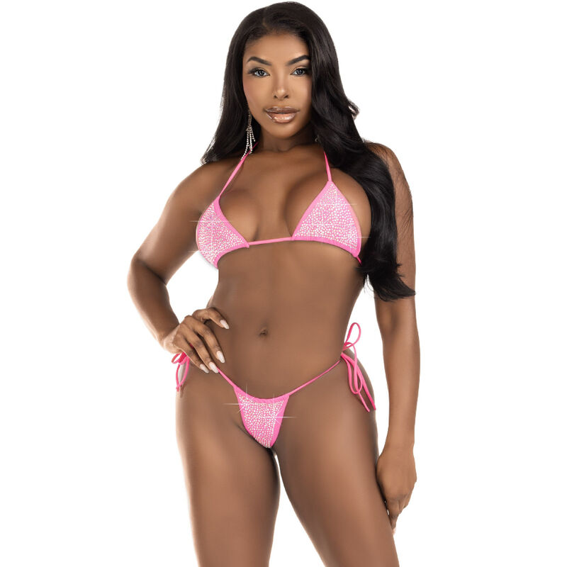 Leg Avenue - Diamanten Bikini Pink