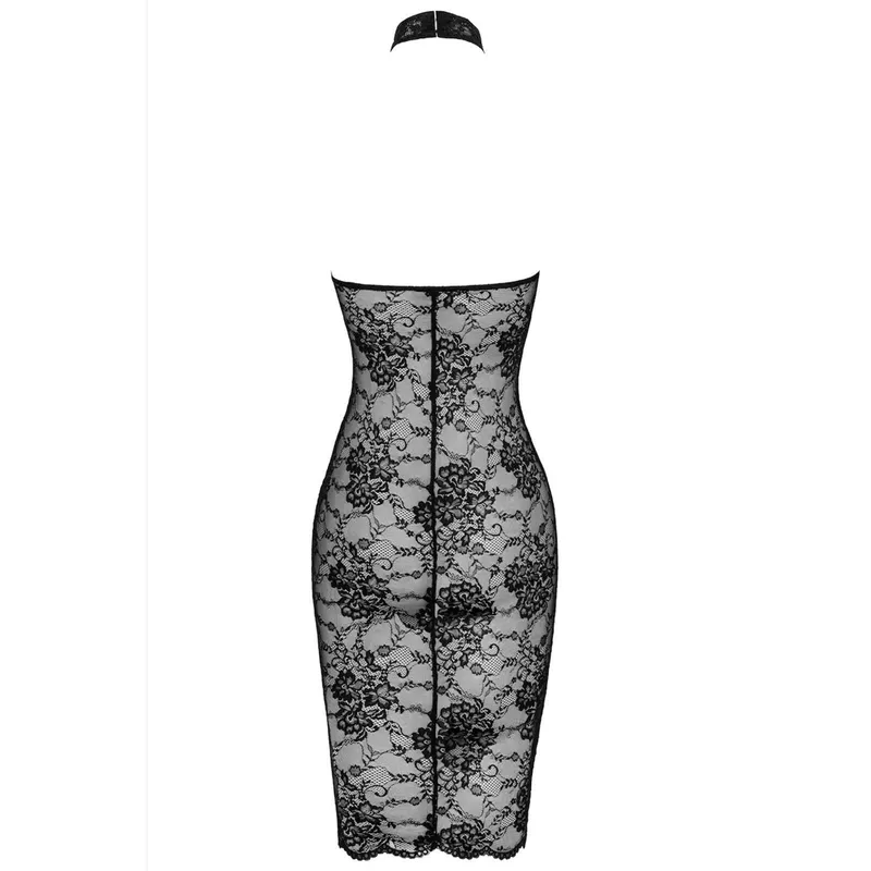 F338 halblanges Kleid aus Spitze - 3XL