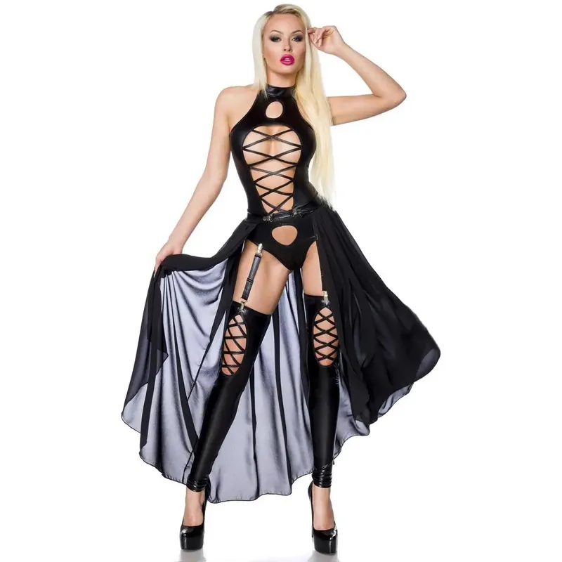schwarzes Wetlook-Set 18213 - XL