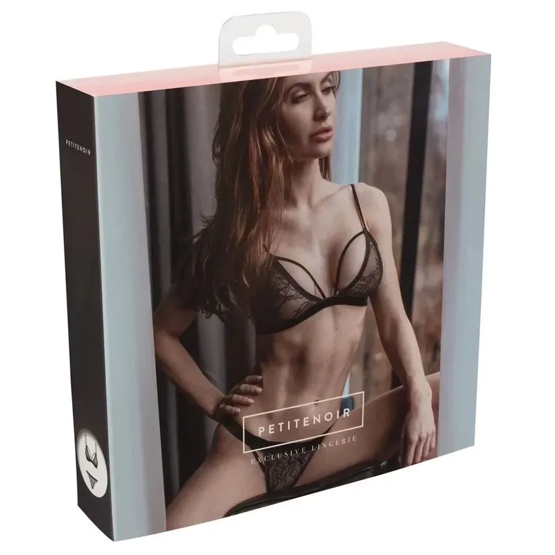 060718 Set aus Bralette Spitze und String - XL (BH 75E/80D & Panty 42)