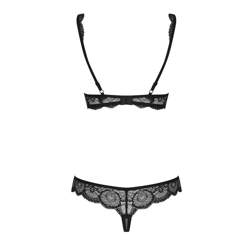 853-SET-1 2-teilges Set schwarz - L/XL