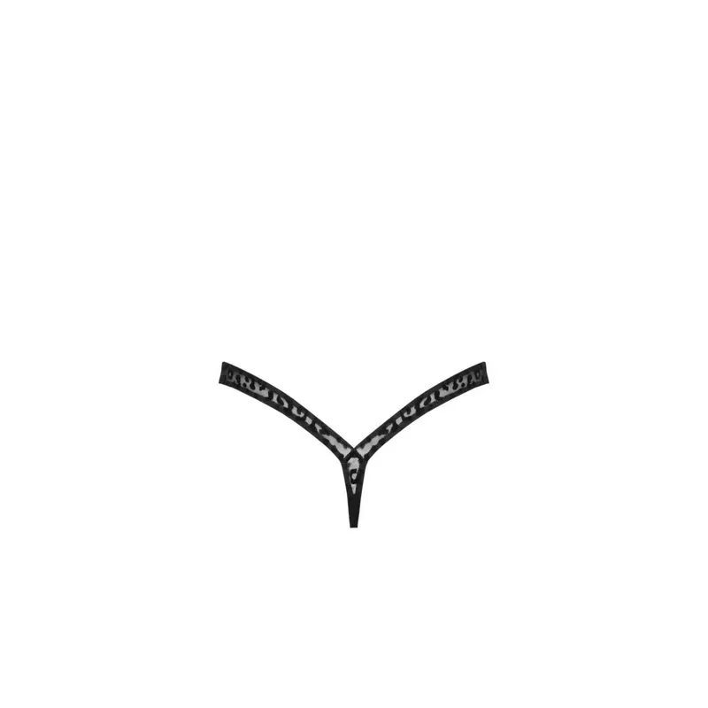 P011 String aus Leopardenflock - M