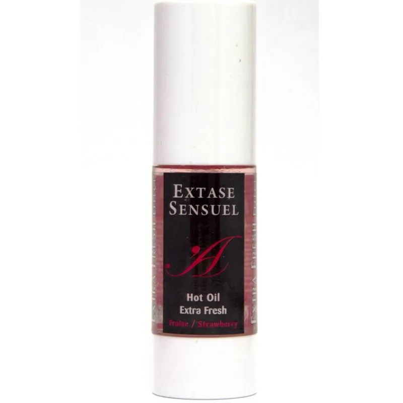 Extase Sensual Massageöl mit extra frischem Erdbeer Effekt - 30 ml