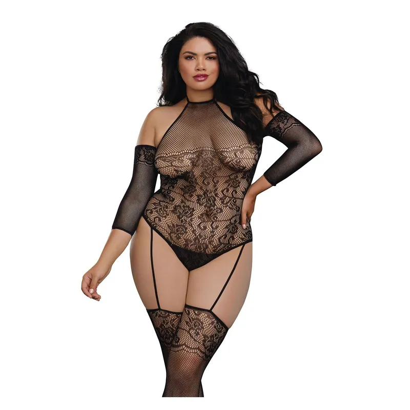 Bodystocking DR0310 schwarz Größe: One-Size