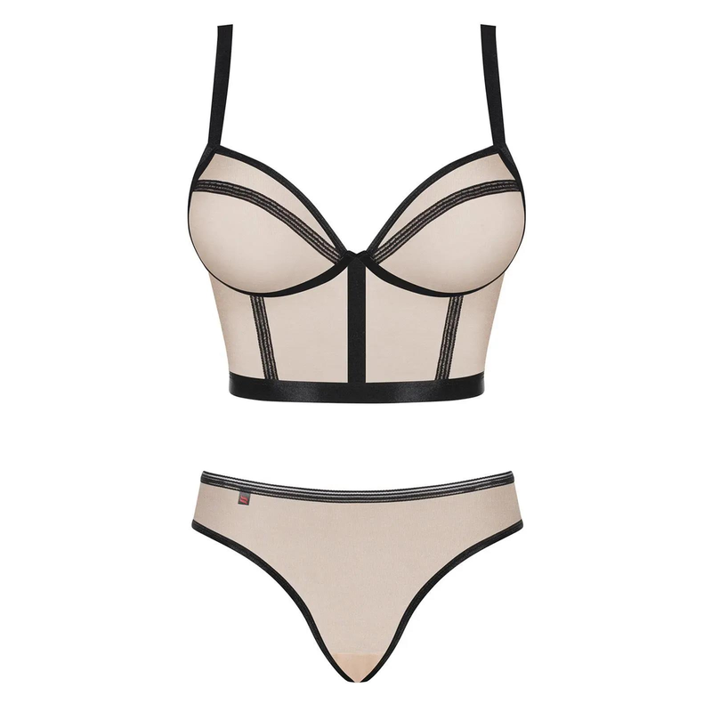 Nudelia Top & Panties nude Größe: S/M