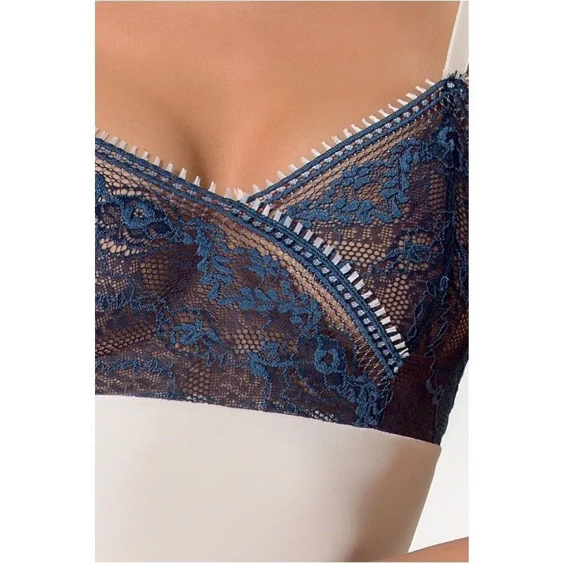ecru/blaues Chemise Ivone - XXL/XXXL