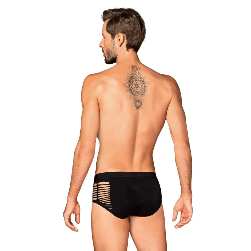 Herren M101 Slip blickdicht mit Cutouts von Obsessive