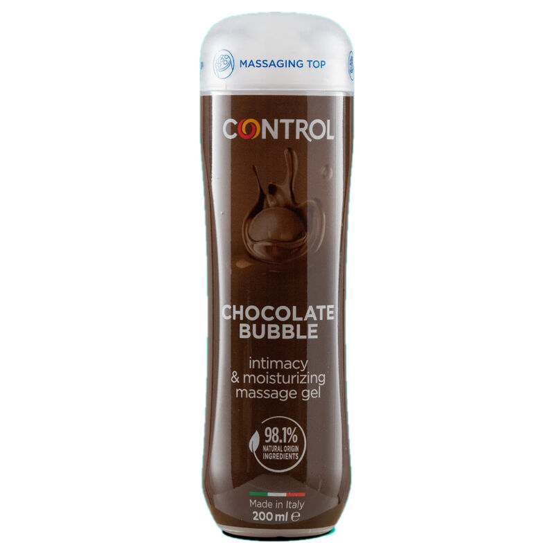 Control 3 in 1 feuchtigkeitsspendendes Massagegel Schokoladenblase - 200 ml