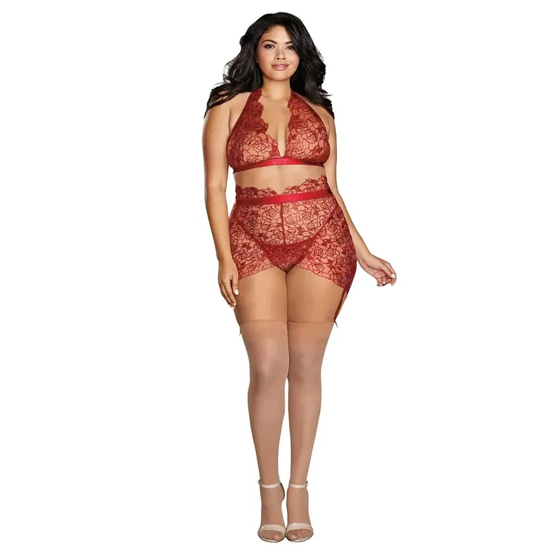 Bralette-Set DR12170X garnet Größe: 1X