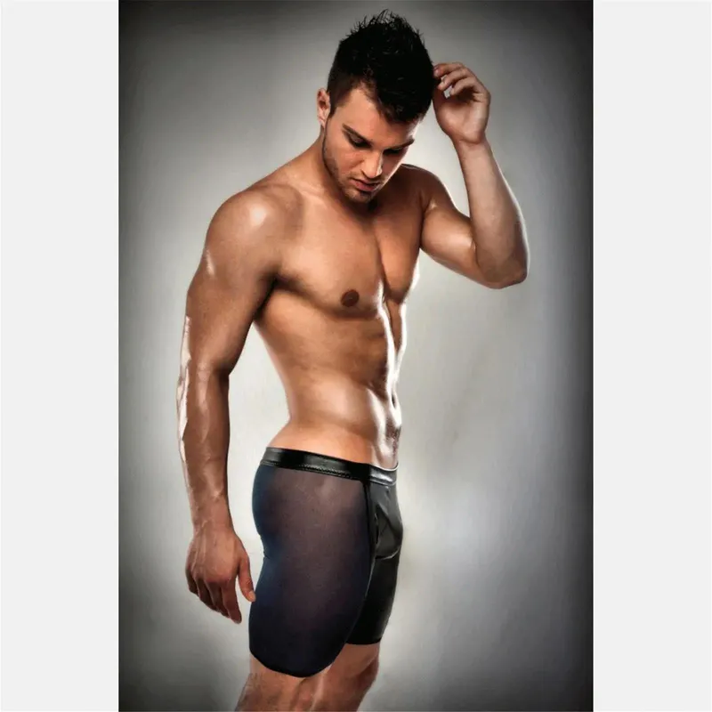 blau-schwarzer Männershort L/XL - PASSION 026