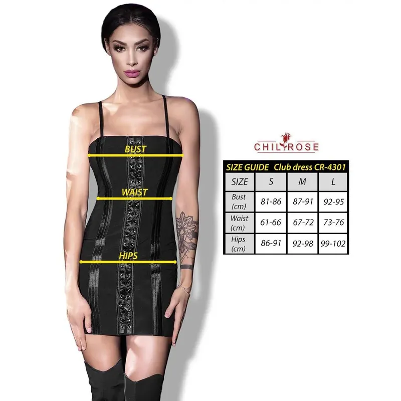 Minikleid CR4301 schwarz Größe: M