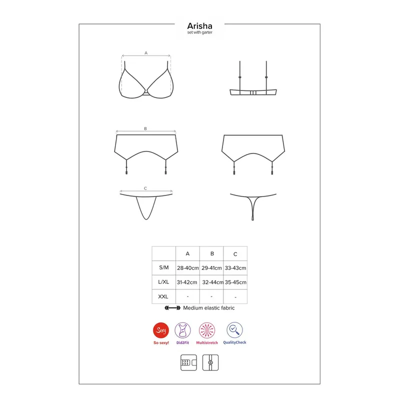 Arisha 3er-Set Größe: L/XL