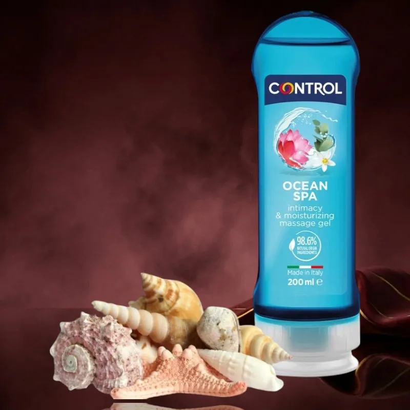 Control 2 in 1 Massage & Vergnügen Mittelmeer - 200 ml