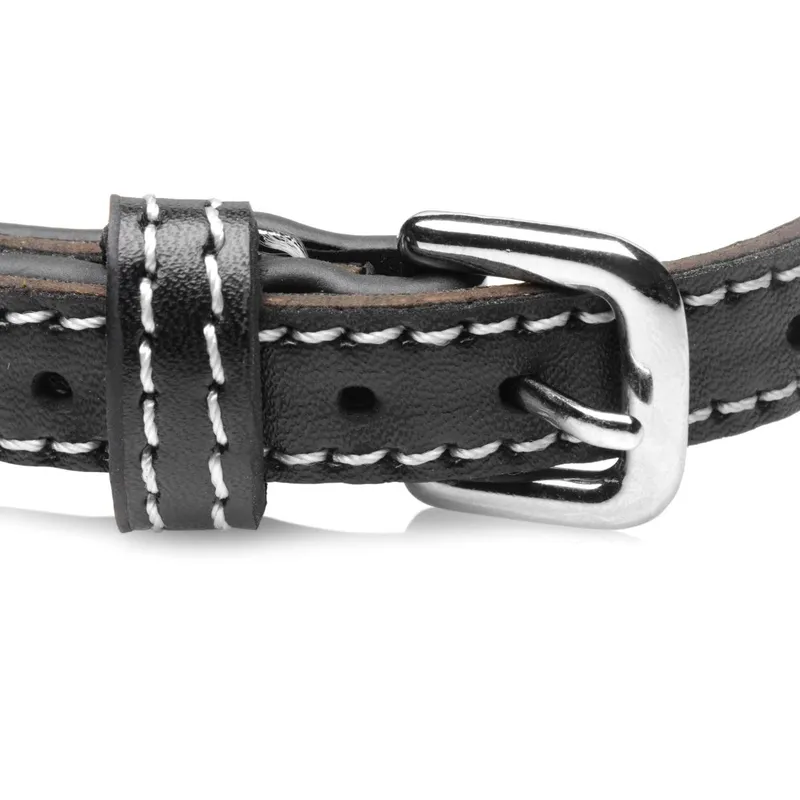 Diamant-Halsband mit O-Ring - Schwarz
