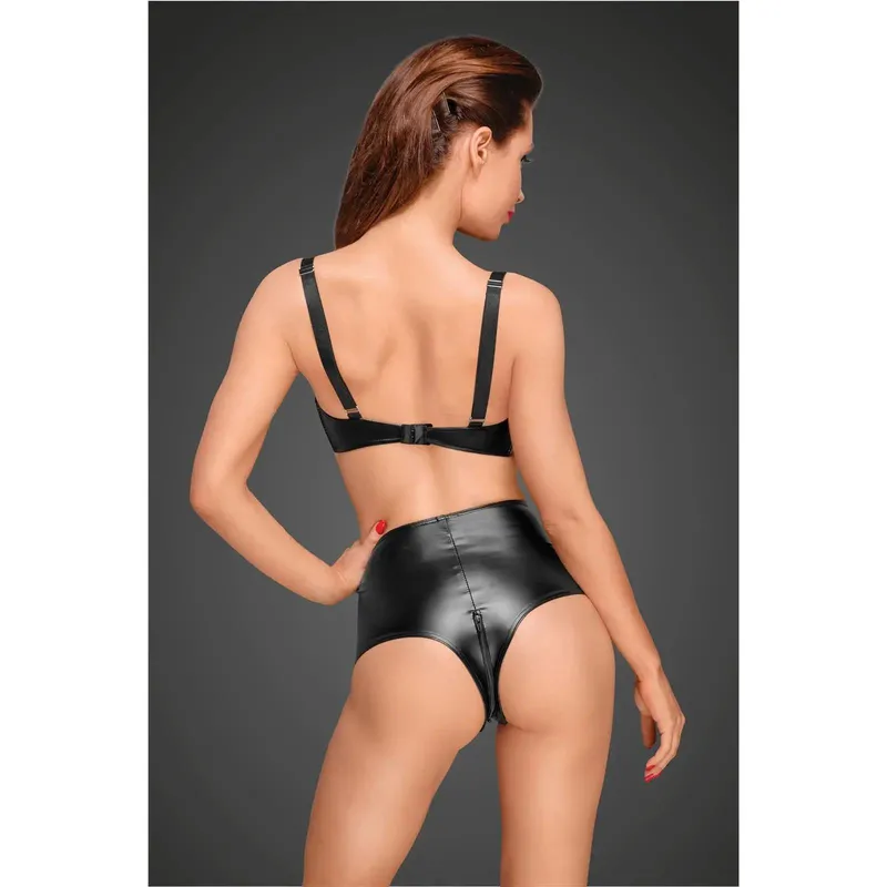 Powerwetlook High-waist Shorts F176 - L
