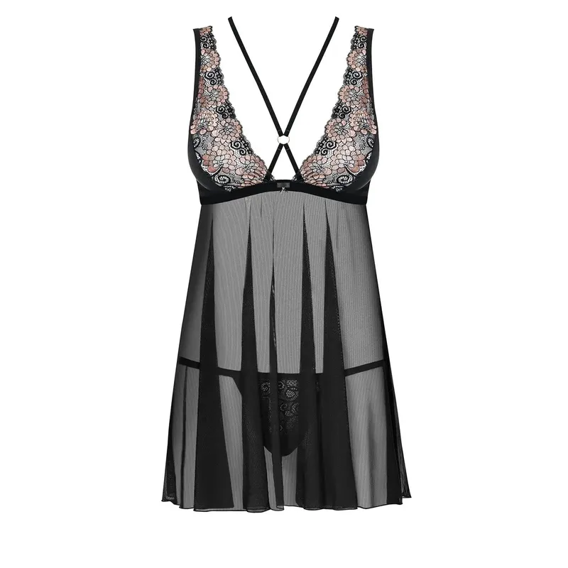 Babydoll 873-BAB-1 schwarz von Obsessive