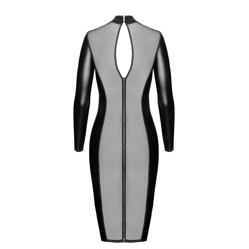 Luxuria Crystal Sheer Midikleid F371 - 3XL