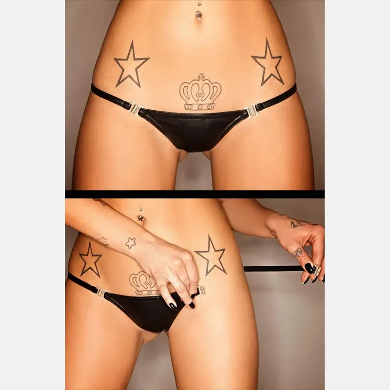 schwarzer String P005 3XL von Noir Handmade