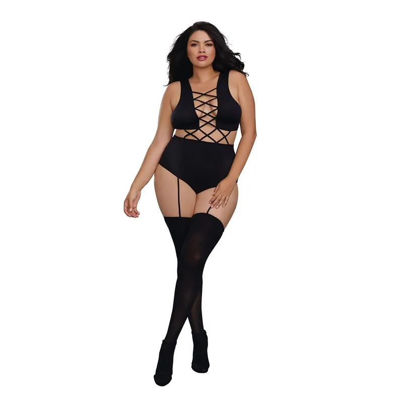 Bodystocking DR0312 schwarz Größe: One-Size