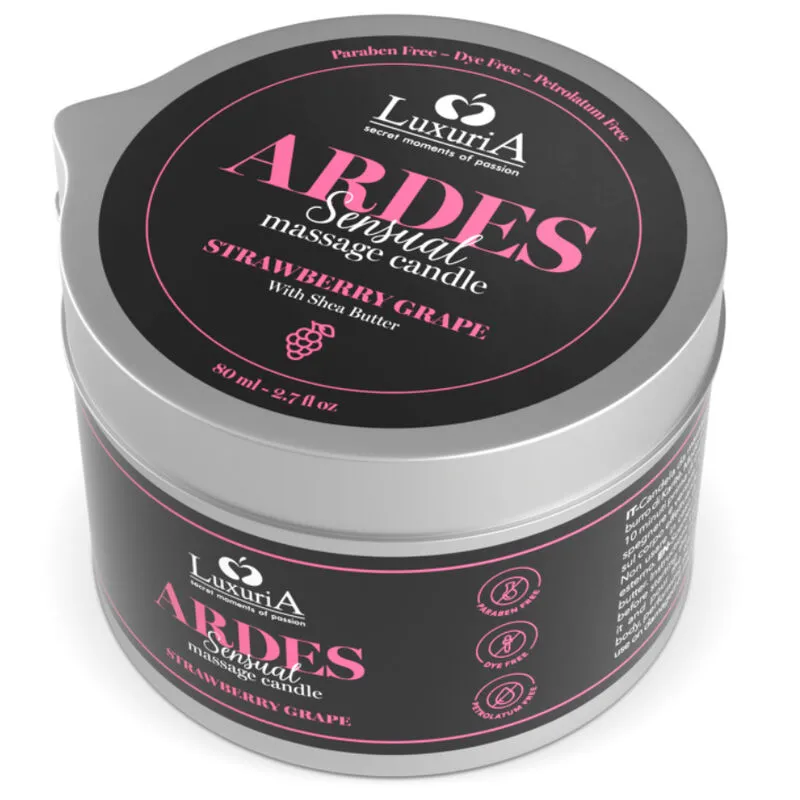 Intimateline Luxuria Massagekerze Traube/Erdbeere - 80 ml