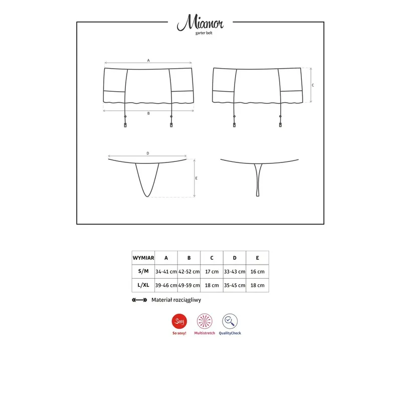 Miamor Garter Belt Größe: S/M